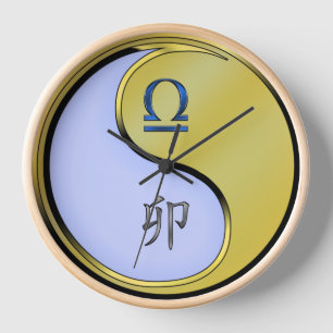 Horloge Balance & Lapin de Métal