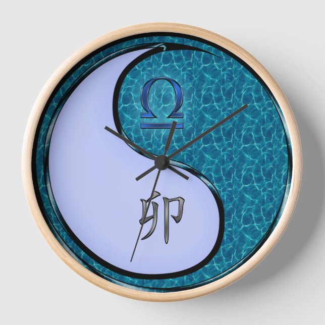Horloge Balance & Lapin d'Eau (Recto)