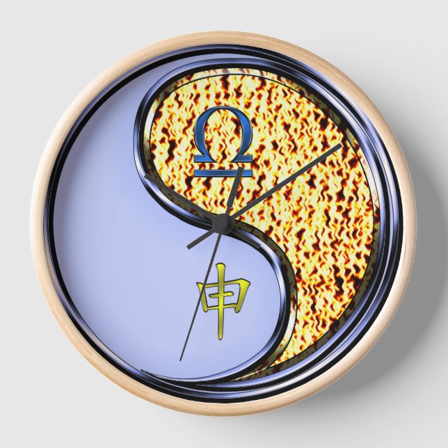 Horloge Balance & Singe de Feu (Recto)