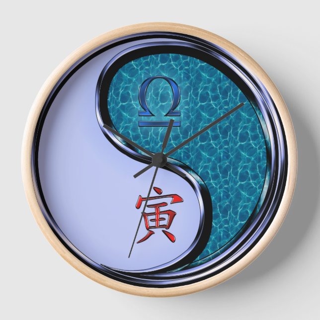 Horloge Balance & Tigre d'eau (Recto)