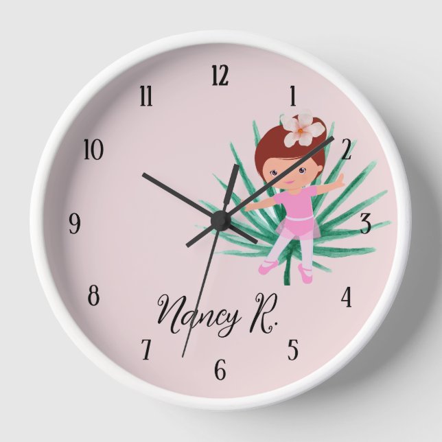 Horloge Ballerine Ballet Tropical Rose (Recto)