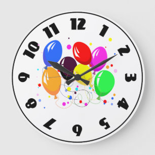 Horloge Ballons de Fête