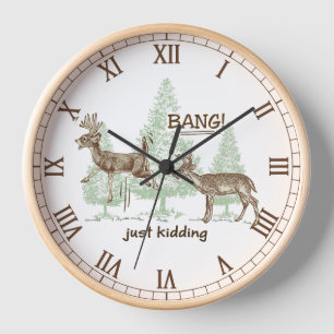 Horloge Bang ! C'Est De L'Envie ! Chiffres romains Humour