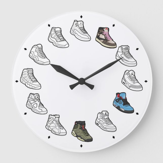 Horloge basket en acrylique (Travis Collabs) (Recto)