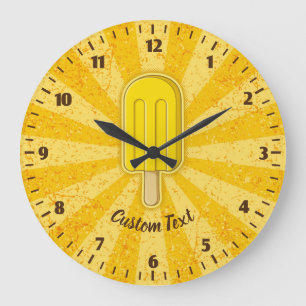 Horloge bâton de glace au citron