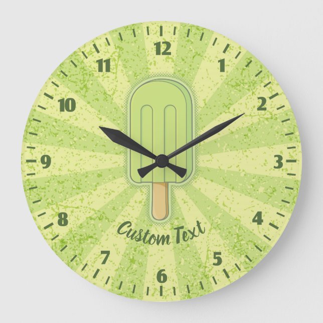 Horloge bâtonnet de glace à la lime (Recto)