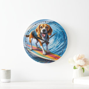 Horloge Beagle de surf lunaire