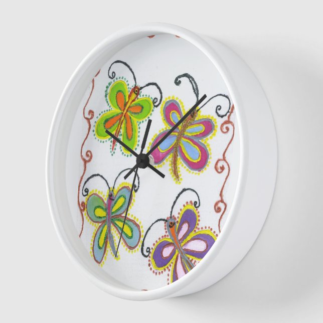 Horloge Beau Papillon extraordinaire : Cadeau Parfait (Angle)