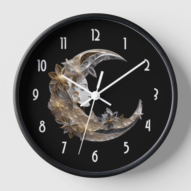 Horloge Beau visage dans la lune (Recto)