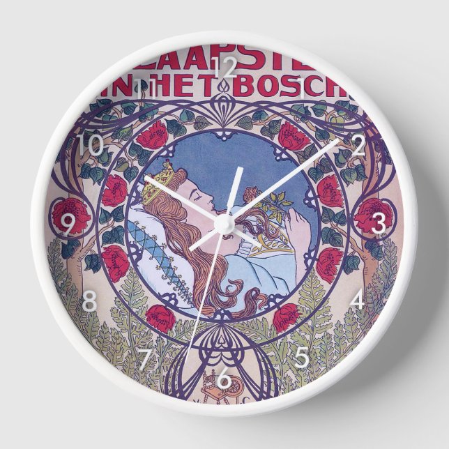 Horloge Beauté dormante, Art de couverture, Van Caspel (Recto)