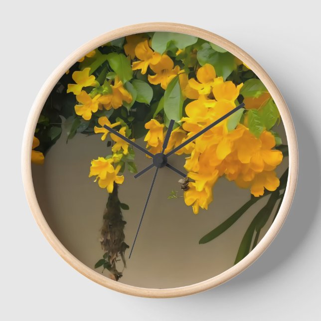 Horloge Beauté Fleur Dorée (Recto)