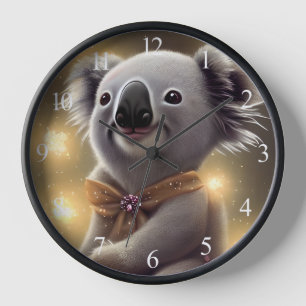 Horloge Bébé adorable souriant Ours Koala