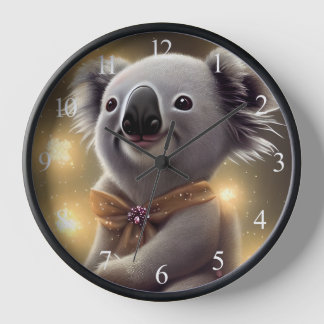 Horloge Bébé adorable souriant Ours Koala