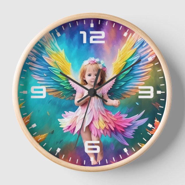 Horloge Bébé Bébé Ange ailes Art-38424 (Recto)