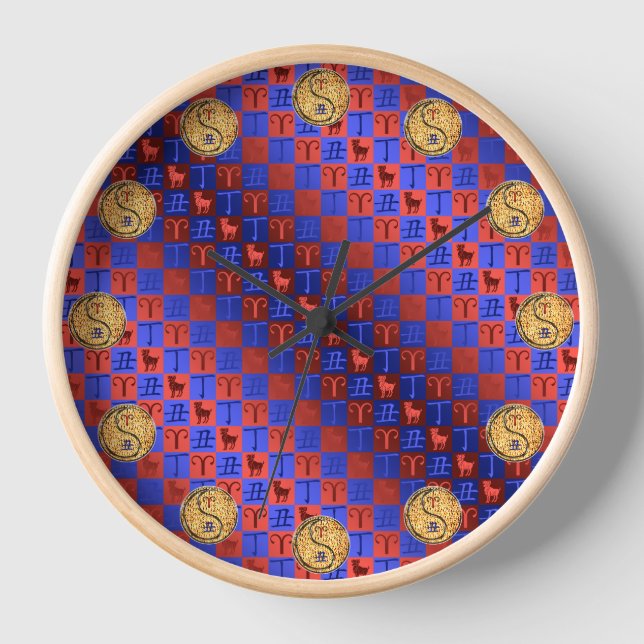 Horloge Bélier & Boeuf de Feu (Recto)