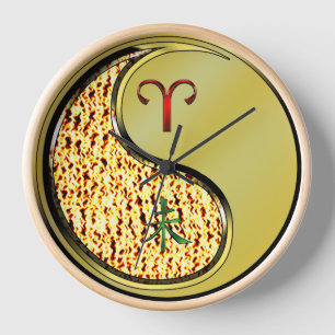 Horloge Bélier & Chèvre Métal