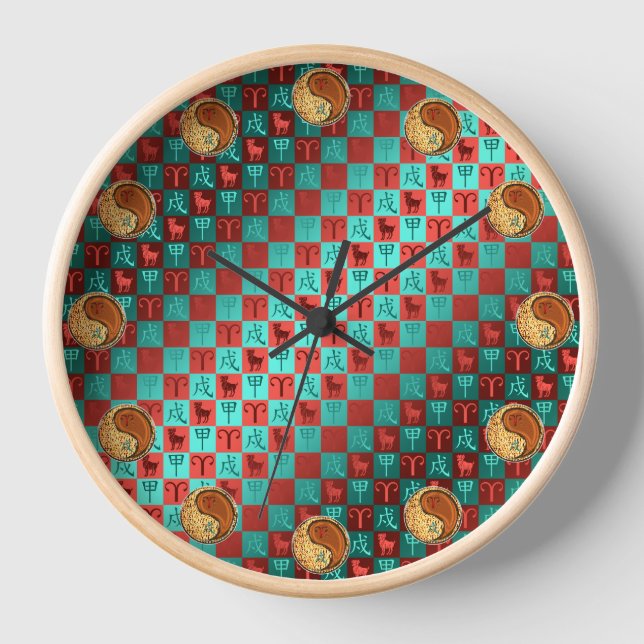 Horloge Bélier & Chien de Bois (Recto)