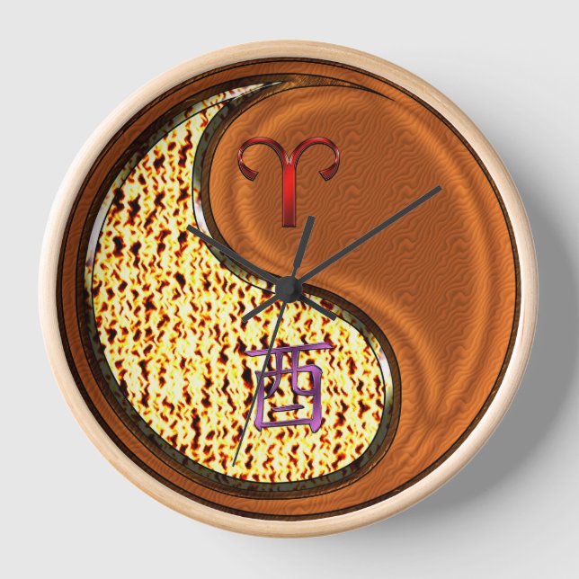 Horloge Bélier & Coq de Bois (Recto)