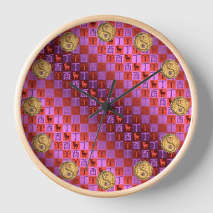 Horloge Bélier & Coq de feu