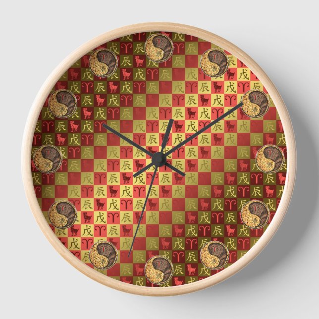 Horloge Bélier & Dragon de Terre (Recto)