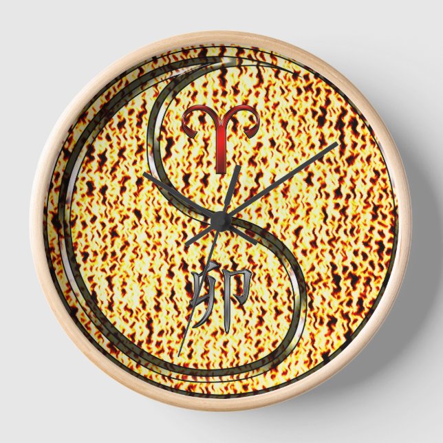 Horloge Bélier & Lapin de Feu (Recto)