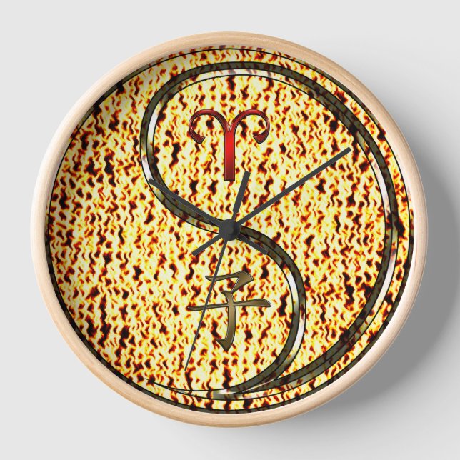 Horloge Bélier & Rat de feu (Recto)