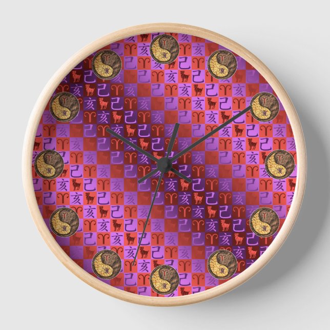 Horloge Bélier & Sanglier de Terre (Recto)