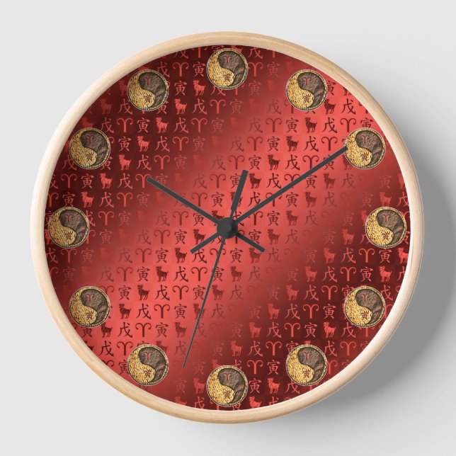 Horloge Bélier & Tigre de Terre (Recto)