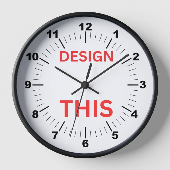 Horloge BESTSELLER ! Horloge, 10 po 🕗 cadre rond en bois  (Recto)