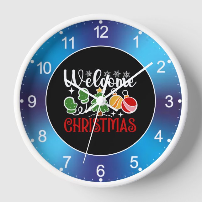 Horloge Bienvenue Noël (Recto)