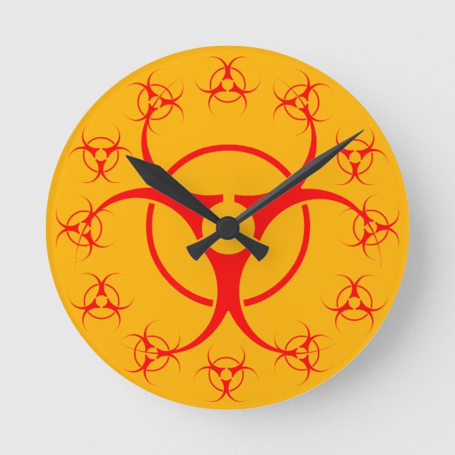 Horloge Bio-dangereuse - Décor-cadeau pour avertis (Recto)