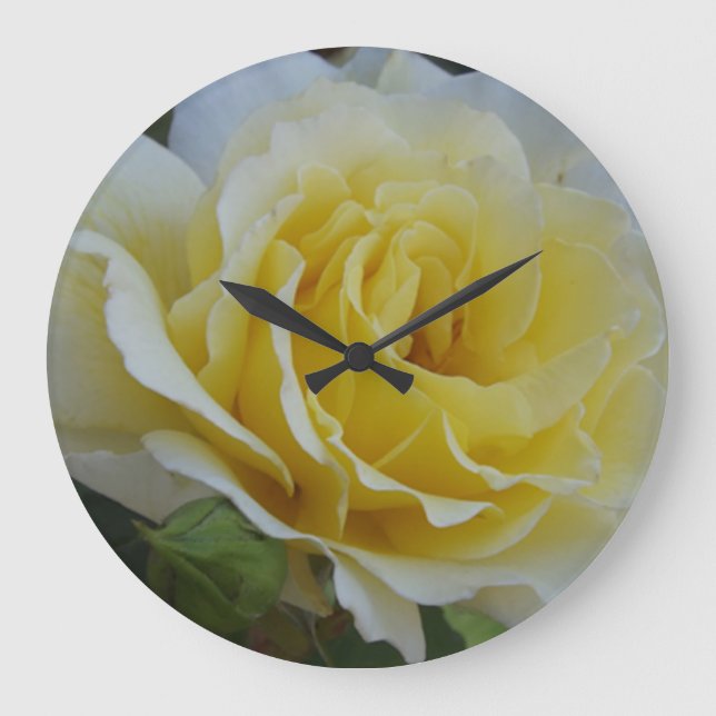 Horloge blanche et rose jaune (Recto)