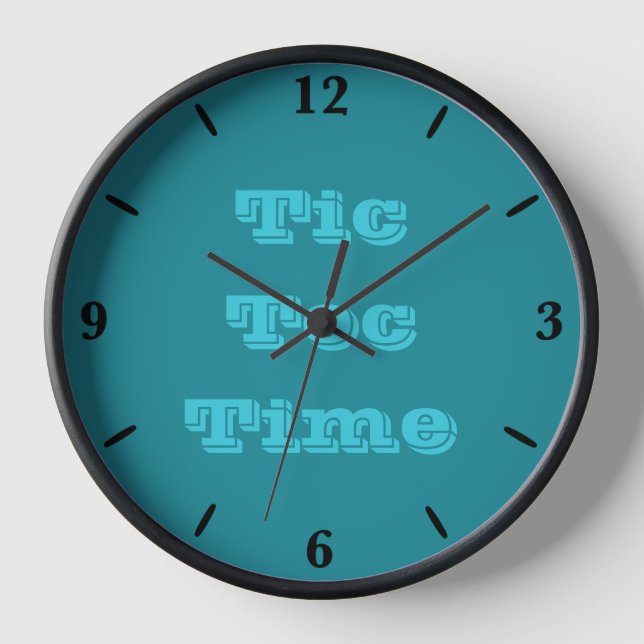 Horloge Bleu Cyan Turquoise Turquoise Printemps saison Cou (Recto)