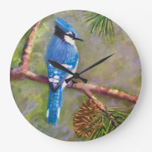 Horloge bleue