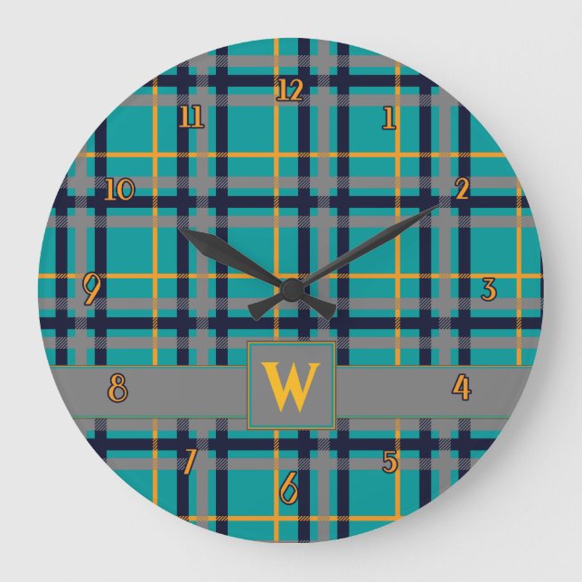 Horloge bleue et orange (Recto)