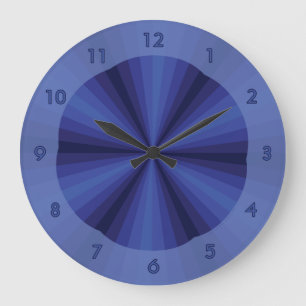 Horloge Bleue Illusion Optique