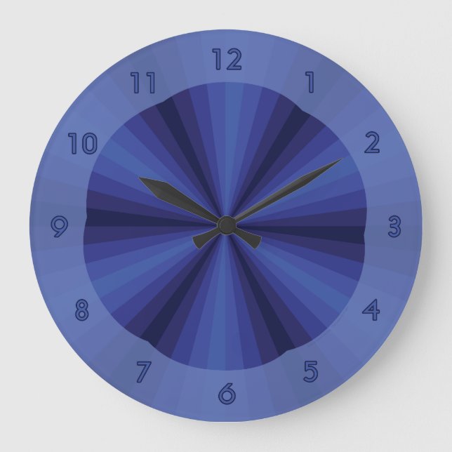 Horloge Bleue Illusion Optique (Recto)