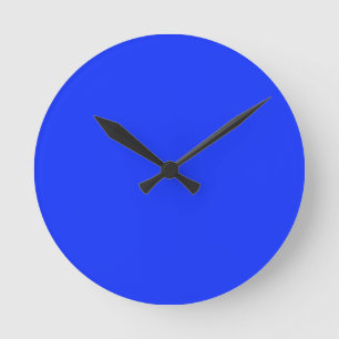 Horloge bleue néon brillante