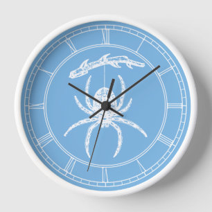 Horloge Blue Spider