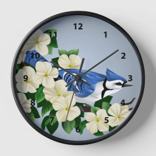 Horloge Bluejay Bird