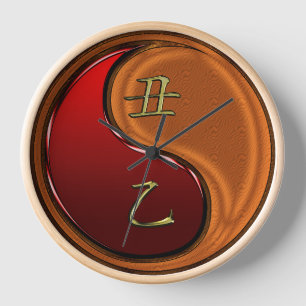 Horloge Boeuf de bois