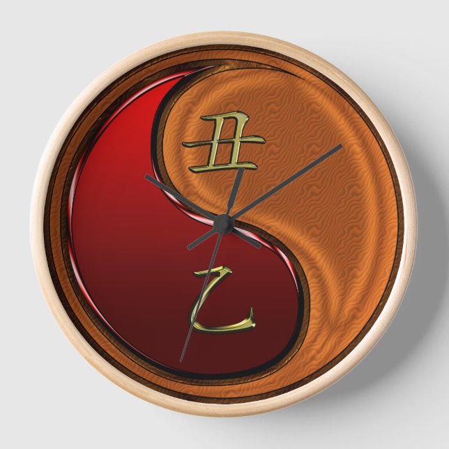 Horloge Boeuf de bois (Recto)