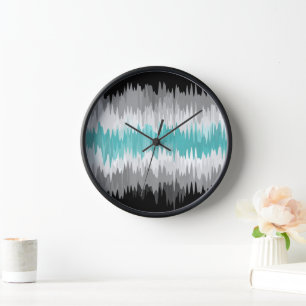 Horloge Boho Funky Wavy Abstrait Libramasculine Pride Drap