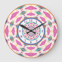 Horloge Boho Mandala