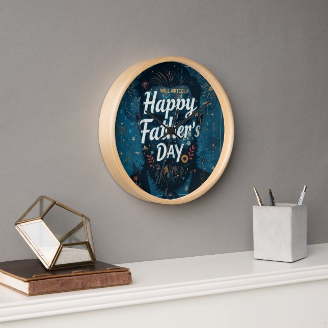 Horloge Bonne Fête des pères (Bureau)
