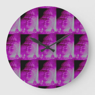horloge bouddha rose