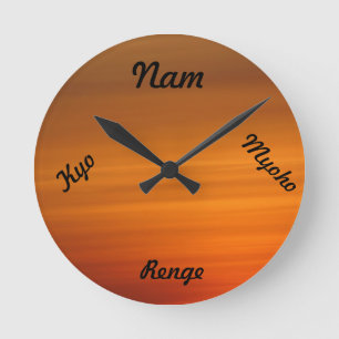 Horloge bouddhiste SGI - Nam Myoho Renge Kyo