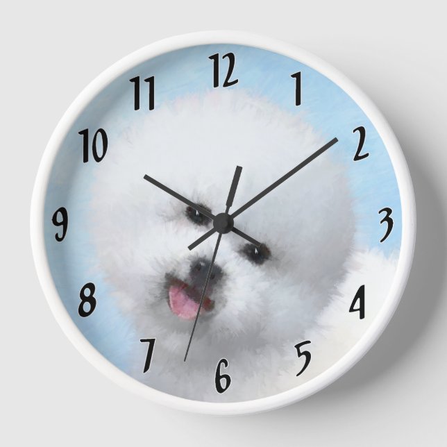 Horloge Boxer Painting - Joli Art Original de Chien (Recto)