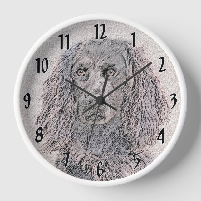 Horloge Boykin Peinture Espagnole - Cute Original Chien Ar (Recto)