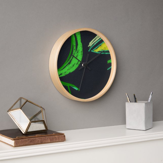 Horloge Bright Green Character  (Bureau)